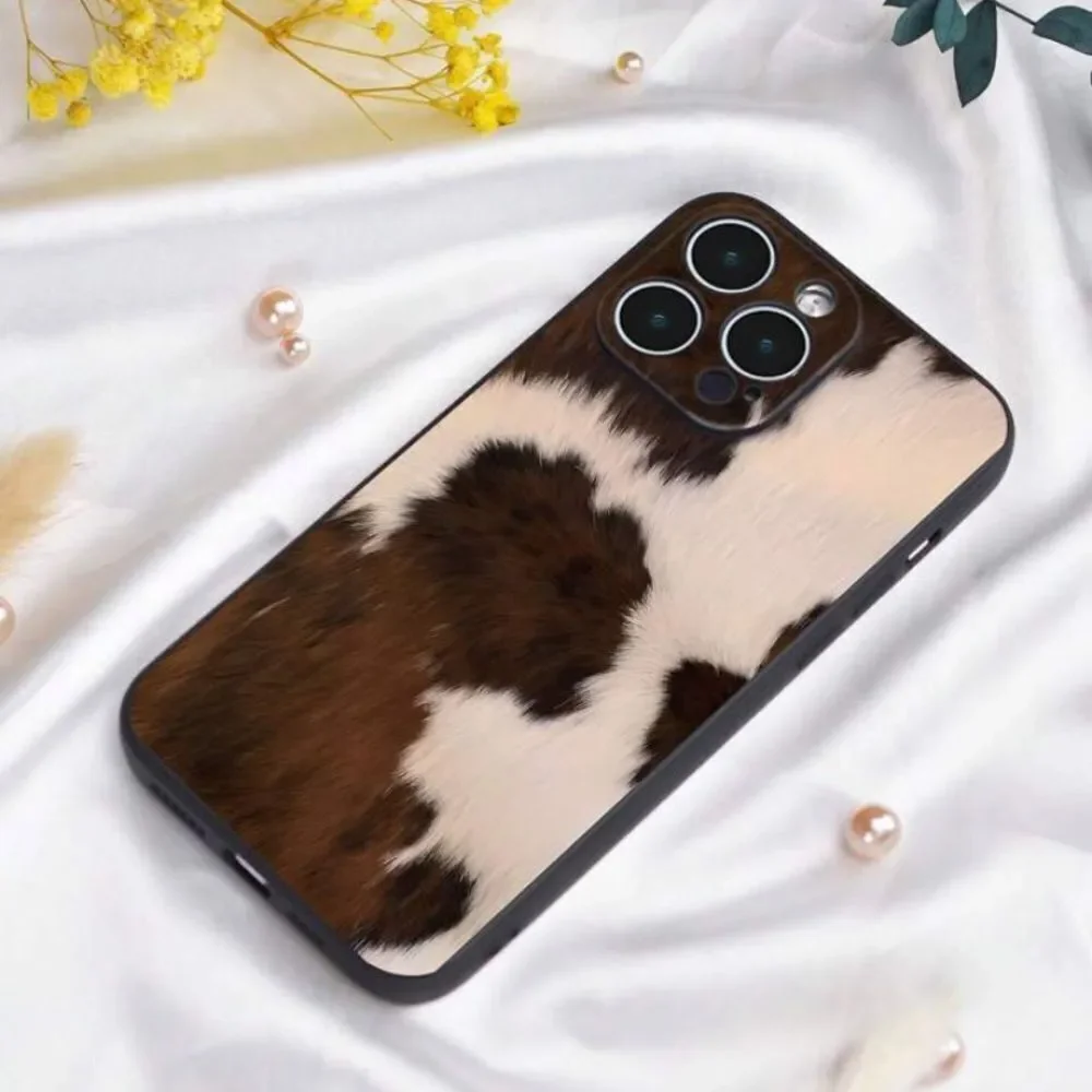 3for$20 NEW Brown Hair Pattern Black Straight Edge Frosted IPHONE 15 promax